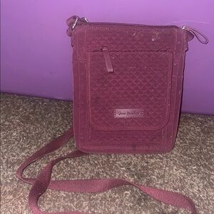 Vera Bradley Purple Crossbody Bag with Adjustable Strap